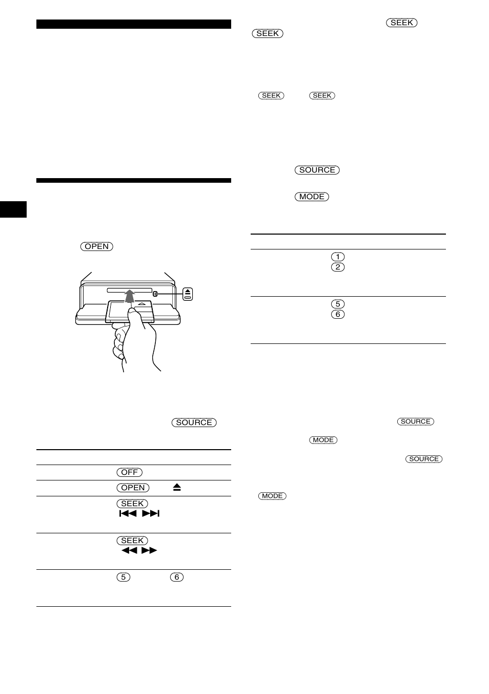 Md player md/cd unit (optional), Playing a disc | Sony MDX-F5800 User Manual | Page 10 / 156