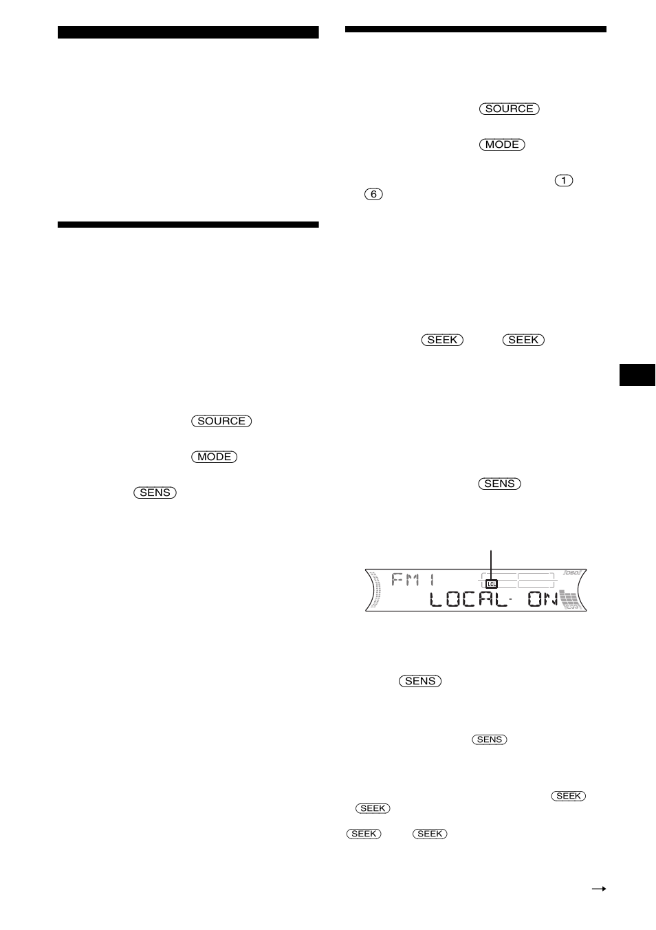 Radio, Memorizzazione automatica delle stazioni, Ricezione delle stazioni memorizzate | Sony MDX-F5800 User Manual | Page 107 / 156