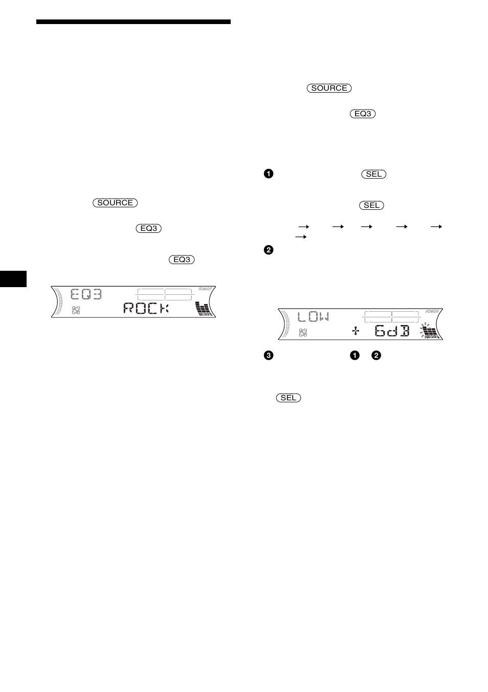Impostazione dell’equalizzatore (eq3), 24 impostazione dell’equalizzatore (eq3) | Sony MDX-F5800 User Manual | Page 116 / 156