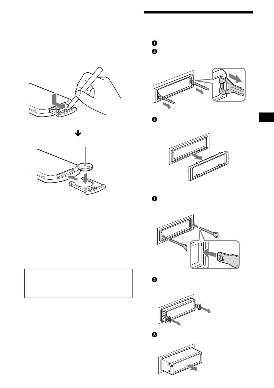 Removing the unit | Sony MDX-F5800 User Manual | Page 25 / 156
