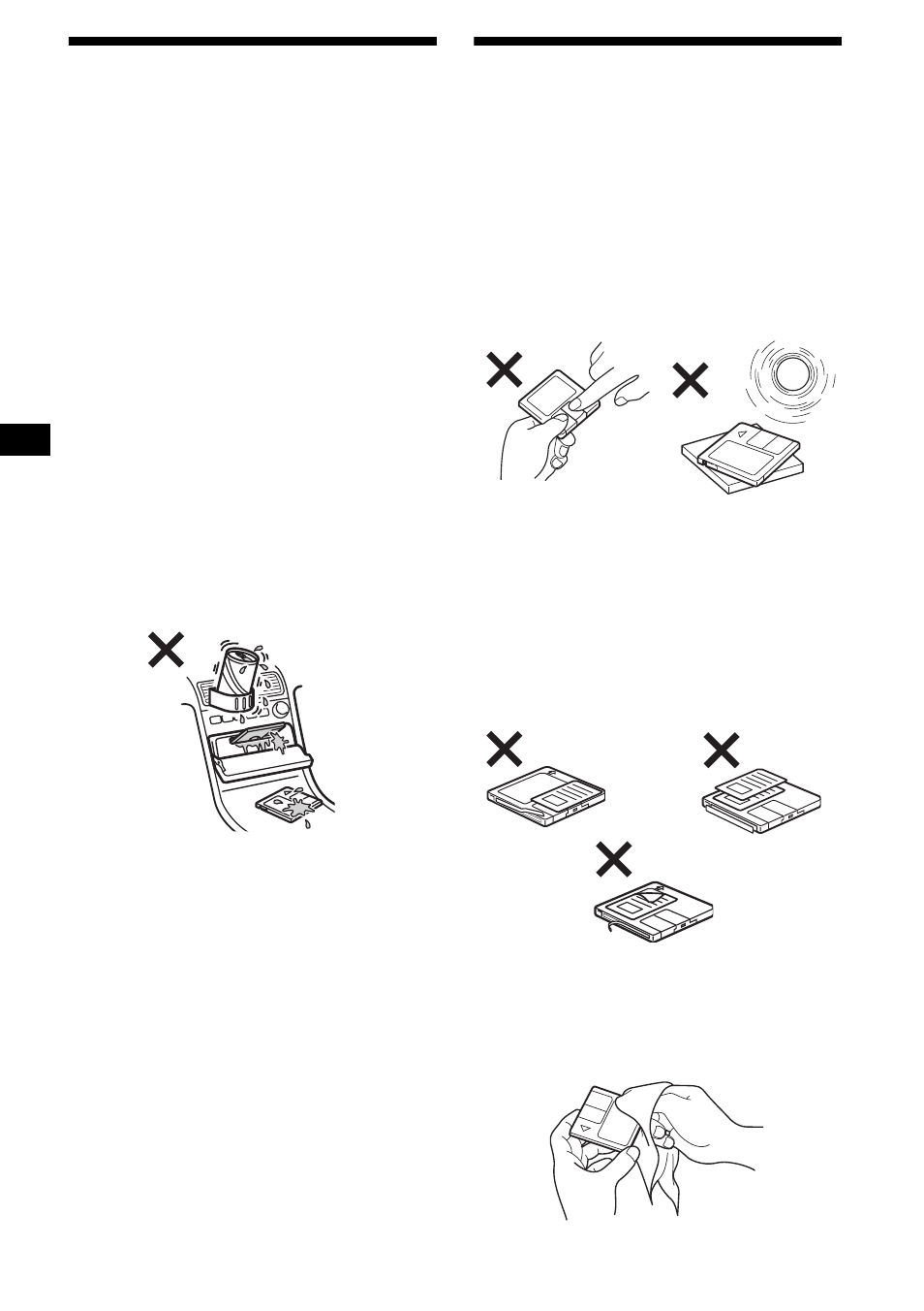 Sicherheitsmaßnahmen, Hinweise zu mds, Sicherheitsmaßnahmen hinweise zu mds | 6sicherheitsmaßnahmen | Sony MDX-F5800 User Manual | Page 34 / 156
