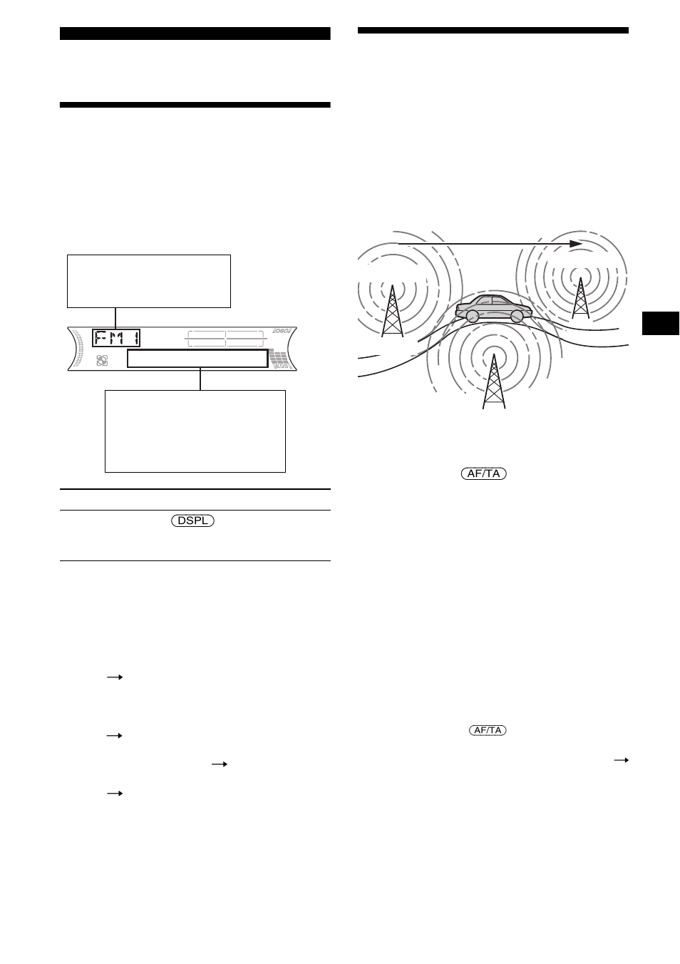 Übersicht über rds, Af (alternative frequencies) | Sony MDX-F5800 User Manual | Page 45 / 156