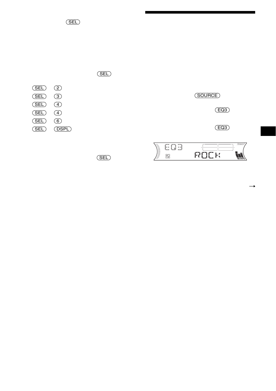 Einstellen des equalizers (eq3), Seite 25 | Sony MDX-F5800 User Manual | Page 53 / 156