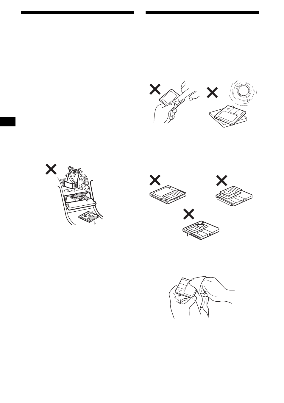 Precautions, Notes on mds, Precautions notes on mds | 6precautions | Sony MDX-F5800 User Manual | Page 6 / 156