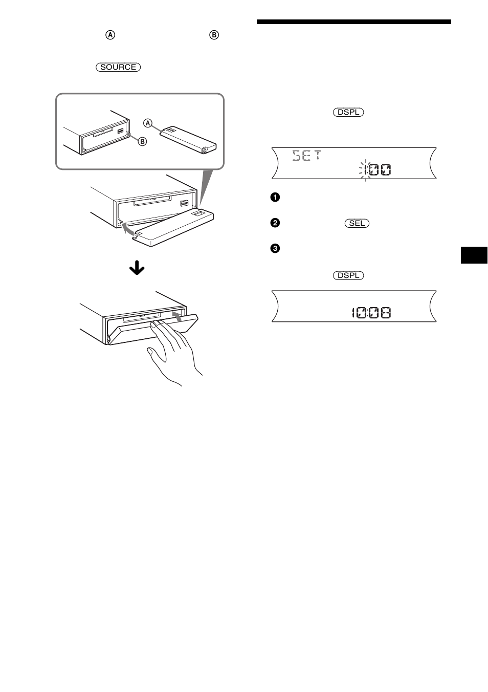 Réglage de l’horloge | Sony MDX-F5800 User Manual | Page 69 / 156