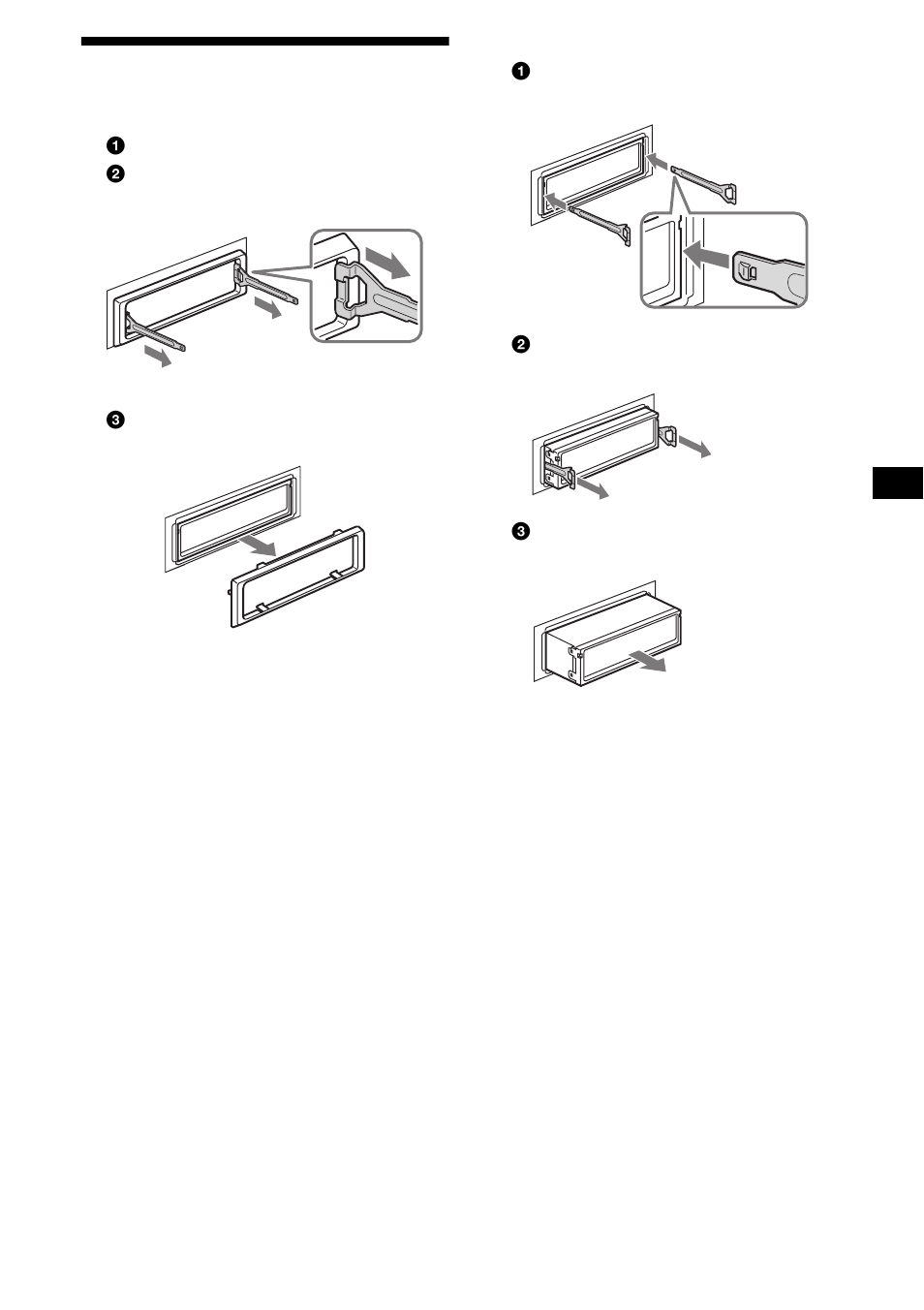 Démontage de l’appareil, 29 démontage de l’appareil | Sony MDX-F5800 User Manual | Page 89 / 156