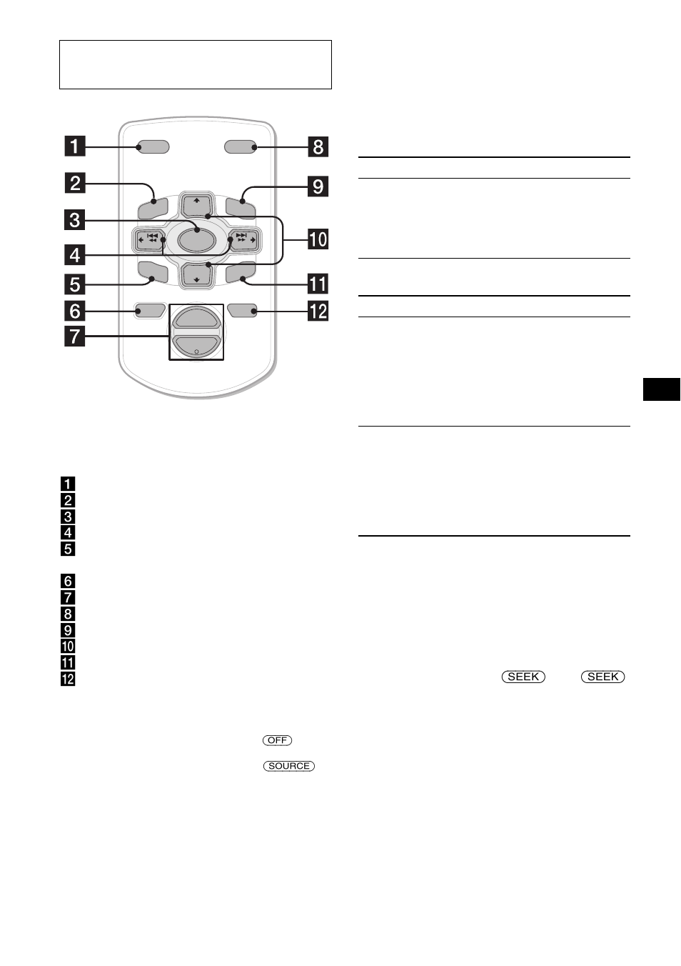 Per saltare più brani senza interruzioni, Telecomando a scheda rm-x114 (opzionale) | Sony MDX-F5800 User Manual | Page 97 / 156