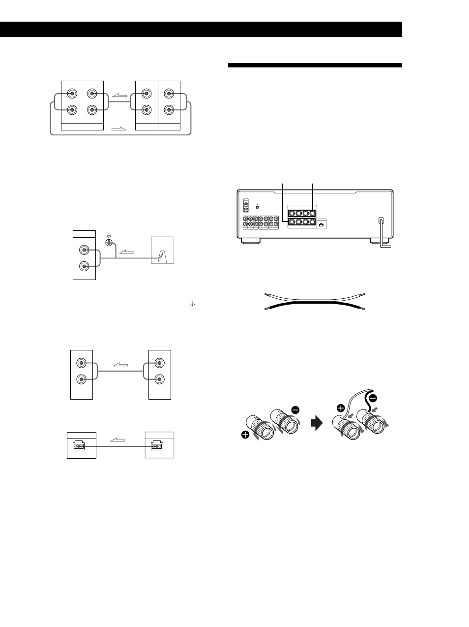 Collegamento di sistemi diffusori, Preparativi 5, Descrizione | Collegamenti, Piastra a cassette, piastra dat o piastra md, Giradischi, Nota, Televisore o piastra video, Eon control, Sacd/ cd | Sony TA-FB940R User Manual | Page 35 / 44