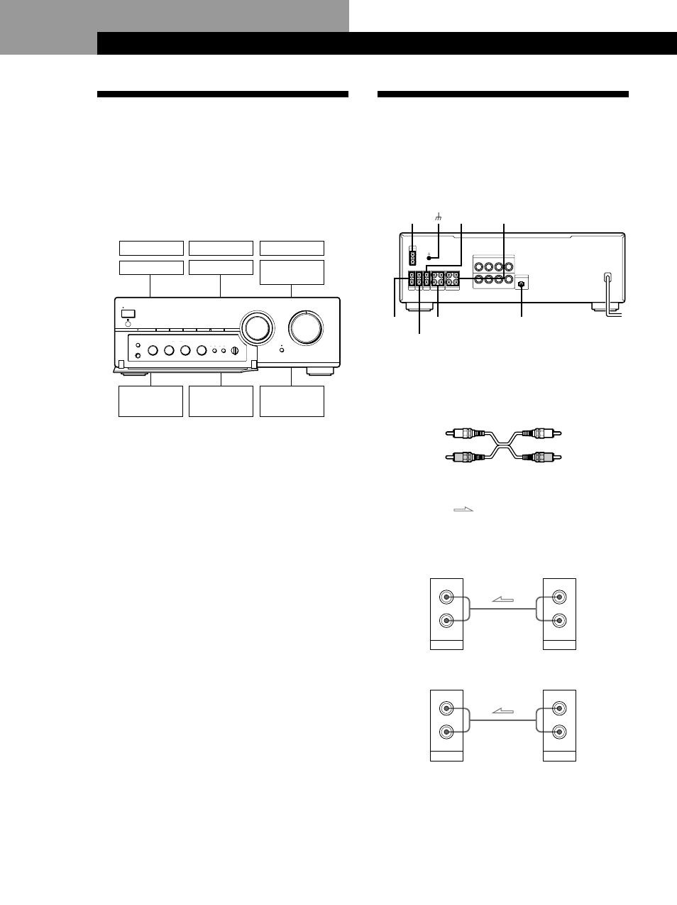 Vorbereitung, Anschlußübersicht, Anschluß von audiokomponenten | Vorbereitung 4, Übersicht, Verbindungen, Vorbereitungen, Sacd/ cd, Benötigte kabel, Tuner | Sony TA-FB940R User Manual | Page 4 / 44