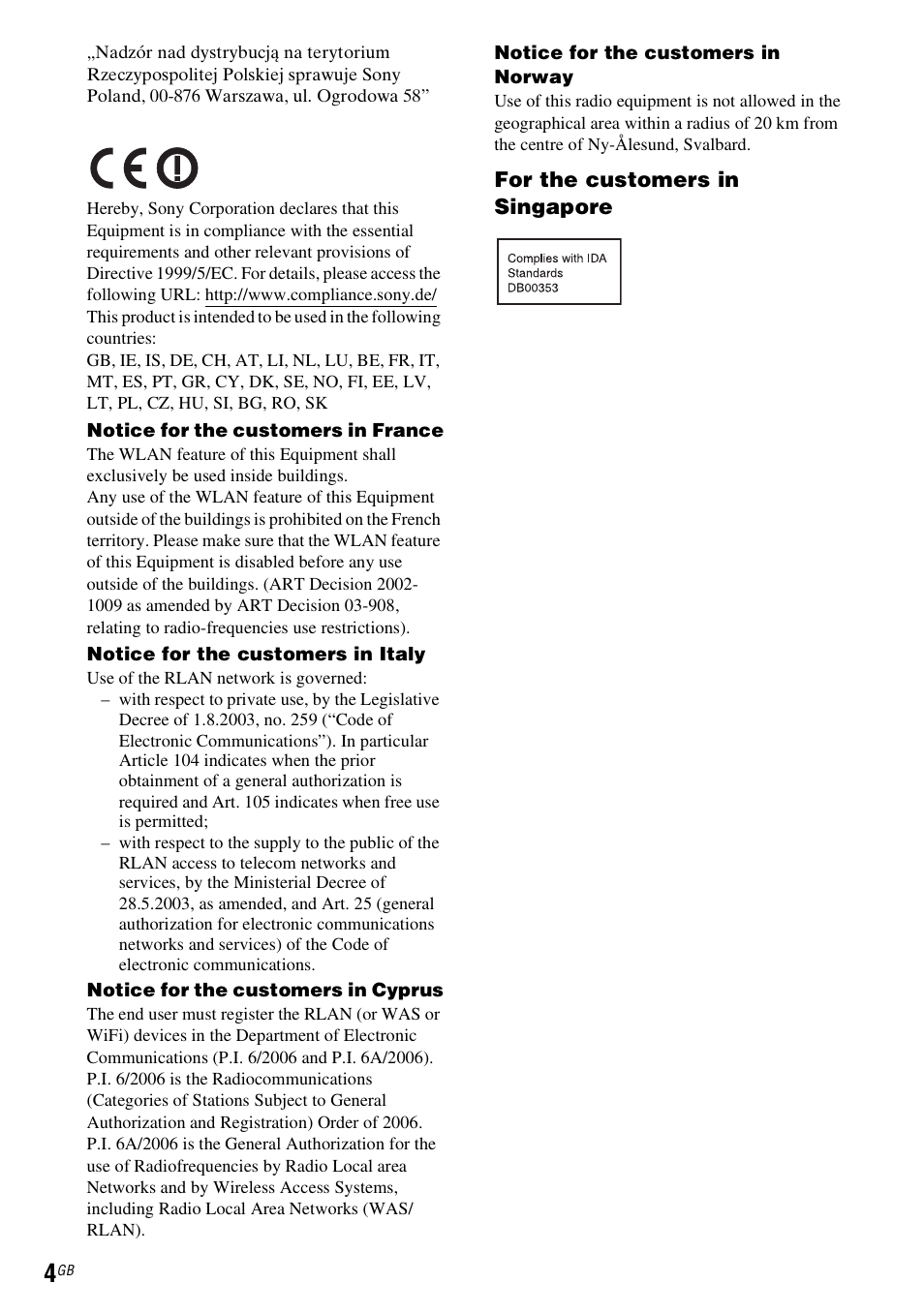 Sony WAHT-SBP2 User Manual | Page 4 / 140