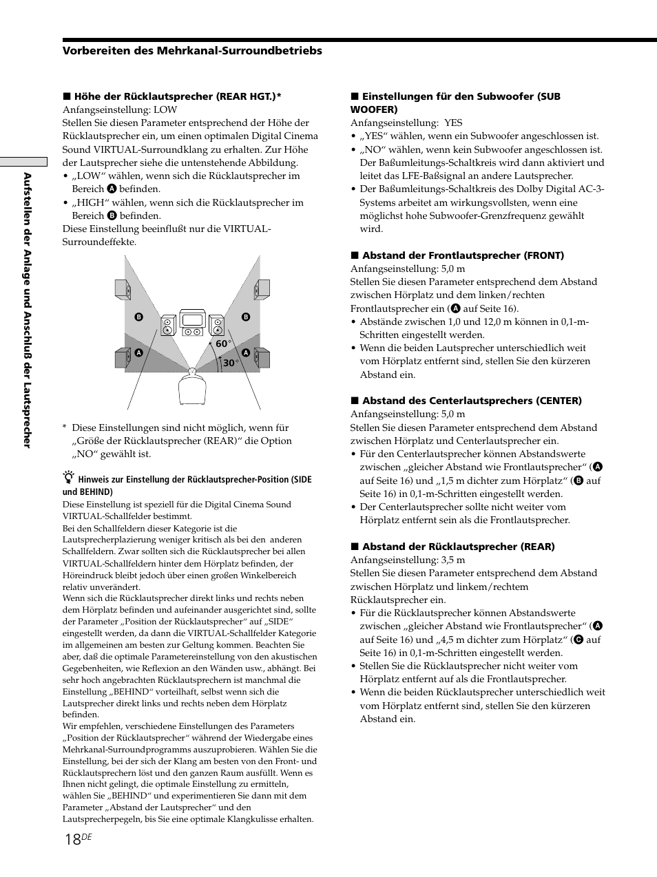 Sony STR-SE501 User Manual | Page 18 / 226