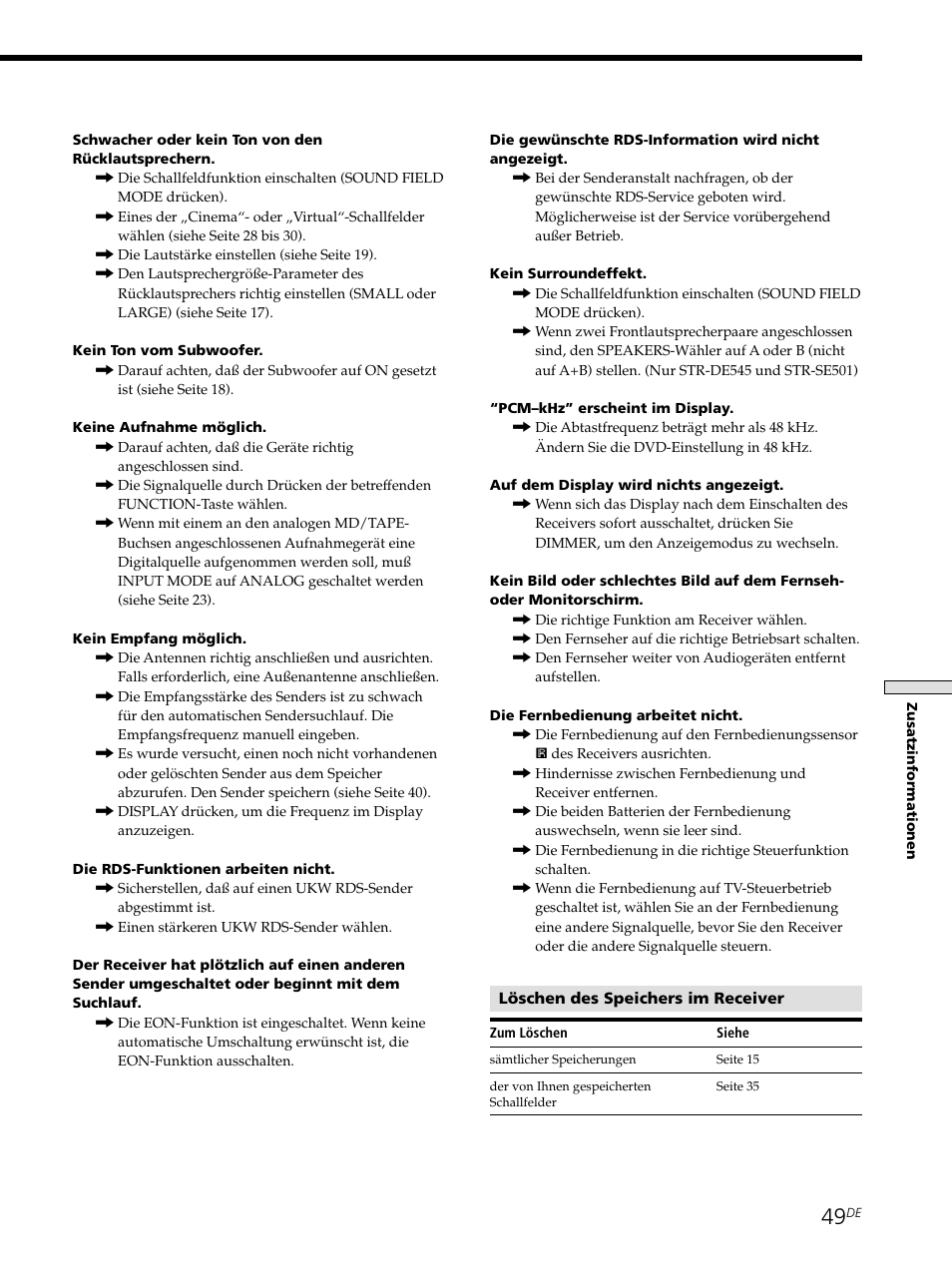 Sony STR-SE501 User Manual | Page 49 / 226