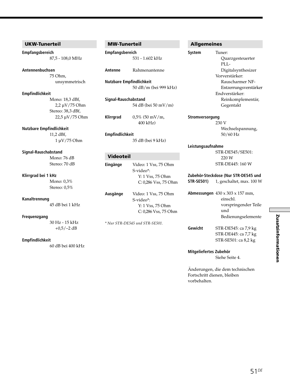 Sony STR-SE501 User Manual | Page 51 / 226