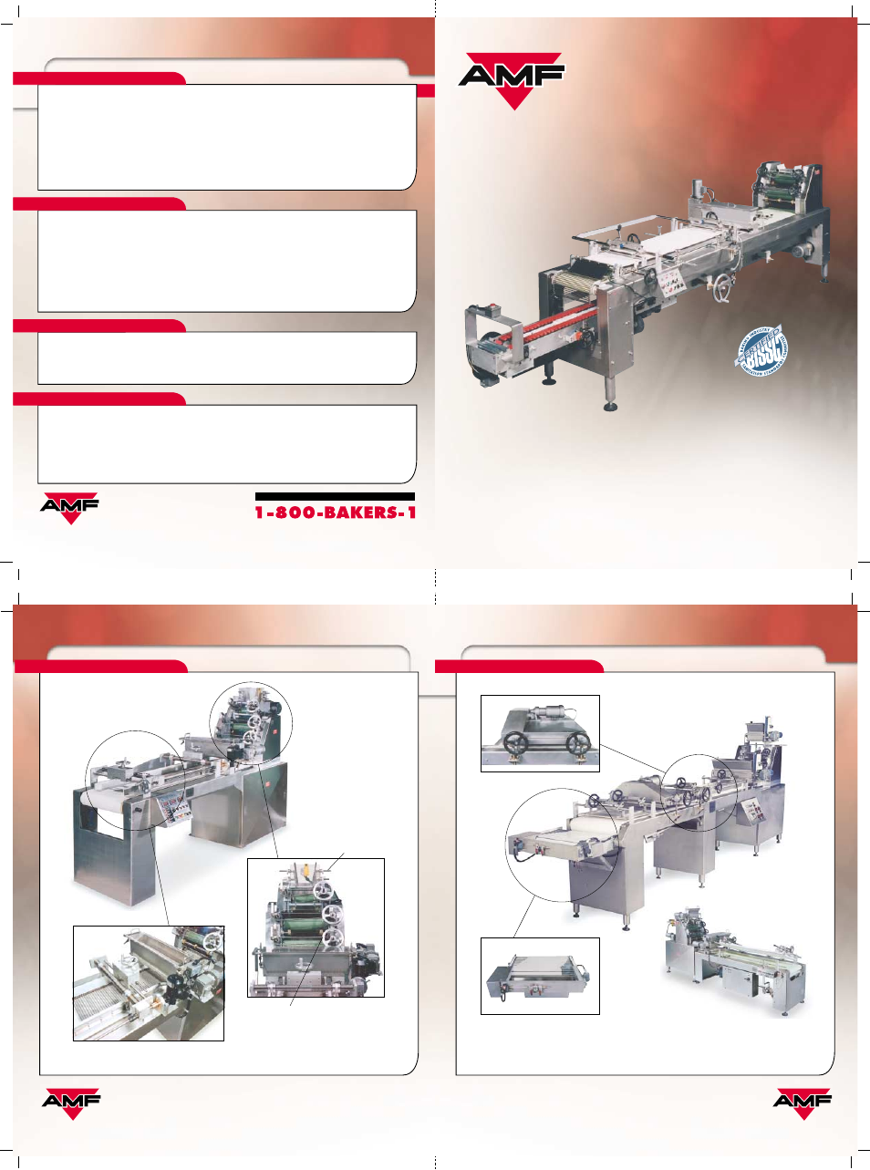 Straight line, Sheeter/moulder/panner, Straight line sheeter/moulder/panner | AMF Straight Line Sheeter Moulder Panner User Manual | Page 4 / 4