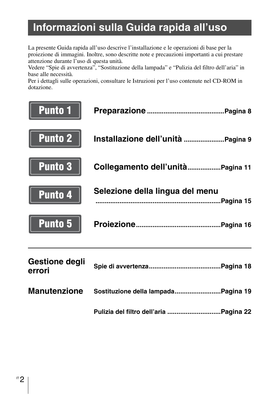 Informazioni sulla guida rapida all’uso | Sony VPL-HW55ES User Manual | Page 90 / 134