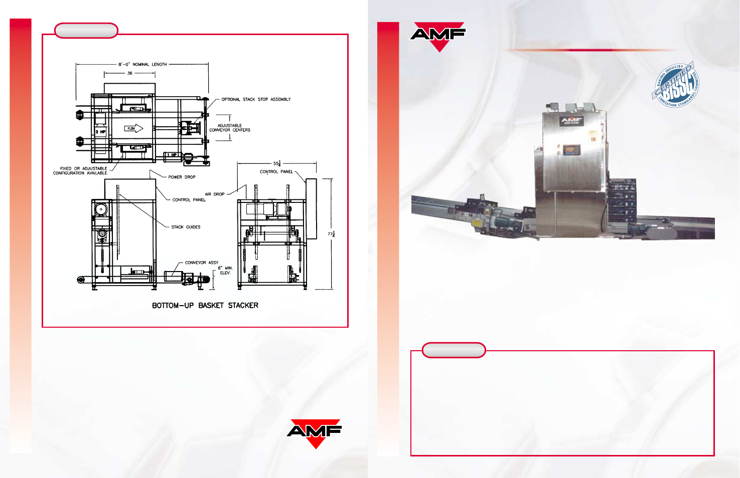 AMF Basket Stacker User Manual | 4 pages