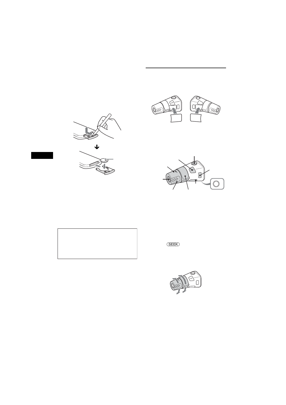 Joystick rm-x4s | Sony CDX-S2050V User Manual | Page 26 / 80