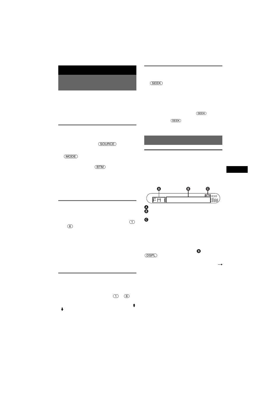 Radio, Memorizzazione e ricezione delle stazioni, Memorizzazione automatica - btm | Memorizzazione manuale, Ricezione delle stazioni memorizzate, Sintonizzazione automatica, Presentazione, Sintonizzazione automatica 1 | Sony CDX-S2050V User Manual | Page 53 / 80