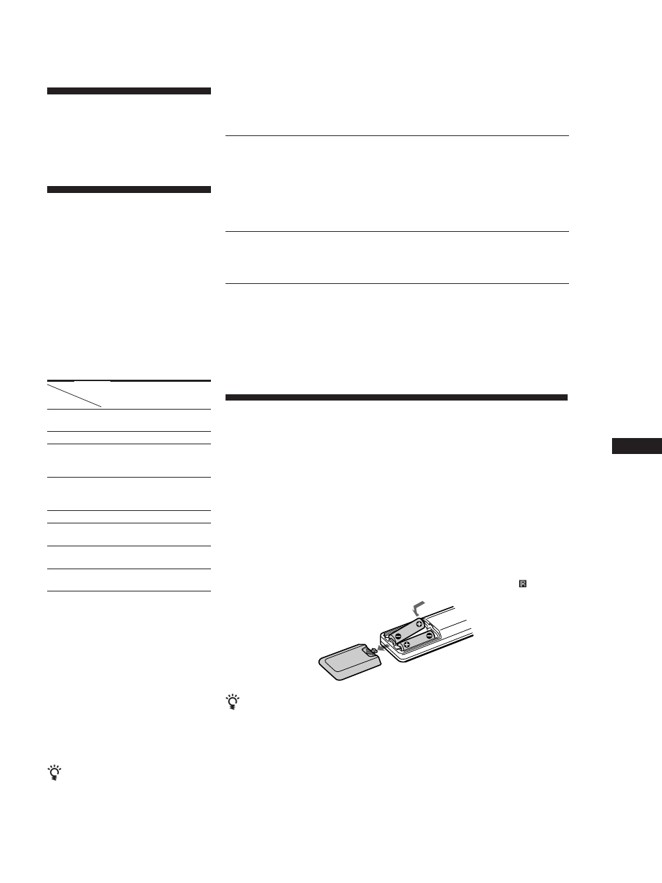 Benvenuti, Uso del manuale, Indice | Disimballaggio, Ndice, Inserimento delle pile nel telecomando, Preparativi, Ascolto della musica, Registrazione, Altre informazioni | Sony TA-FE210 User Manual | Page 39 / 48