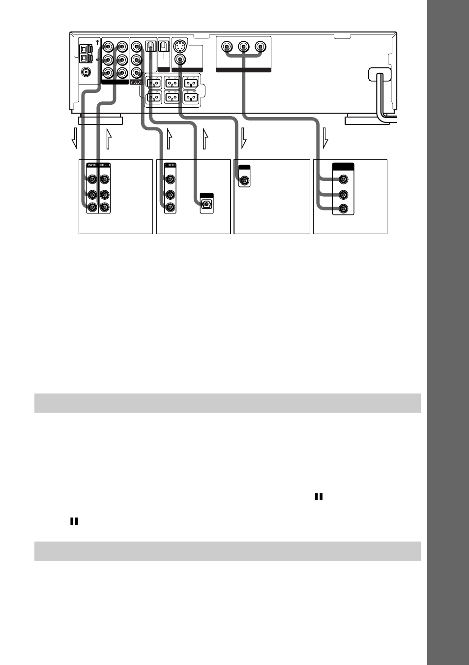 Procedimientos iniciales, Es in in out out out in | Sony DAV-C700 User Manual | Page 107 / 496