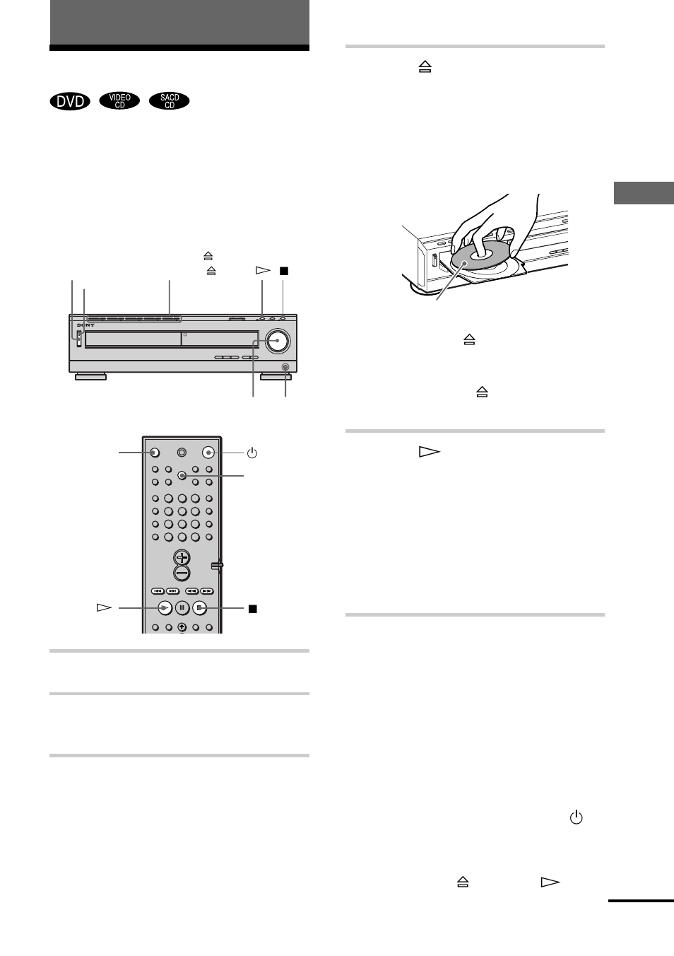 Reproducción de discos | Sony DAV-C700 User Manual | Page 115 / 496