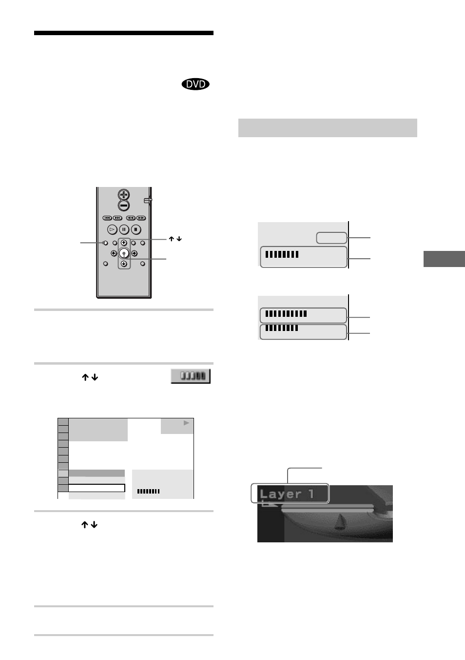 Comprobación de la información de reproducción, Visualización de películas, Indicaciones de cada elemento | Avanzado), Pulse dvd display durante la reproducción, Pulse x / x para seleccionar elementos, Pulse enter | Sony DAV-C700 User Manual | Page 137 / 496