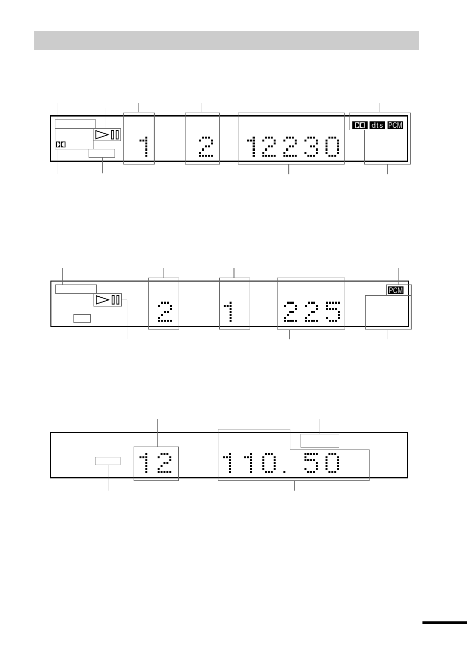 Uitleesvenster op het voorpaneel | Sony DAV-C700 User Manual | Page 177 / 496