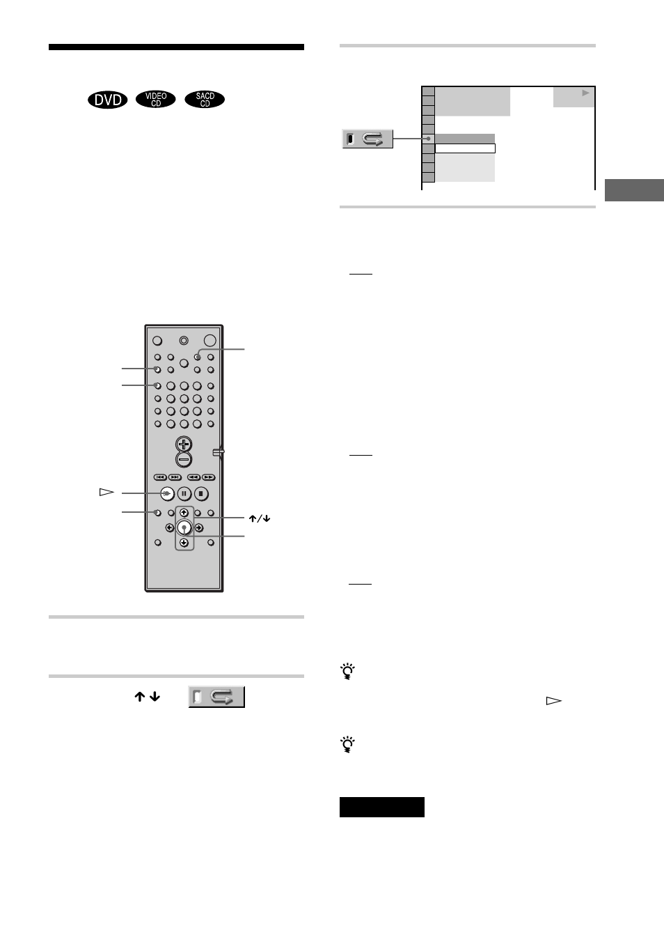 Herhaalde weergave, Discs afspelen, Kies de repeat play instelling | Repeat play), Druk op dvd display | Sony DAV-C700 User Manual | Page 205 / 496