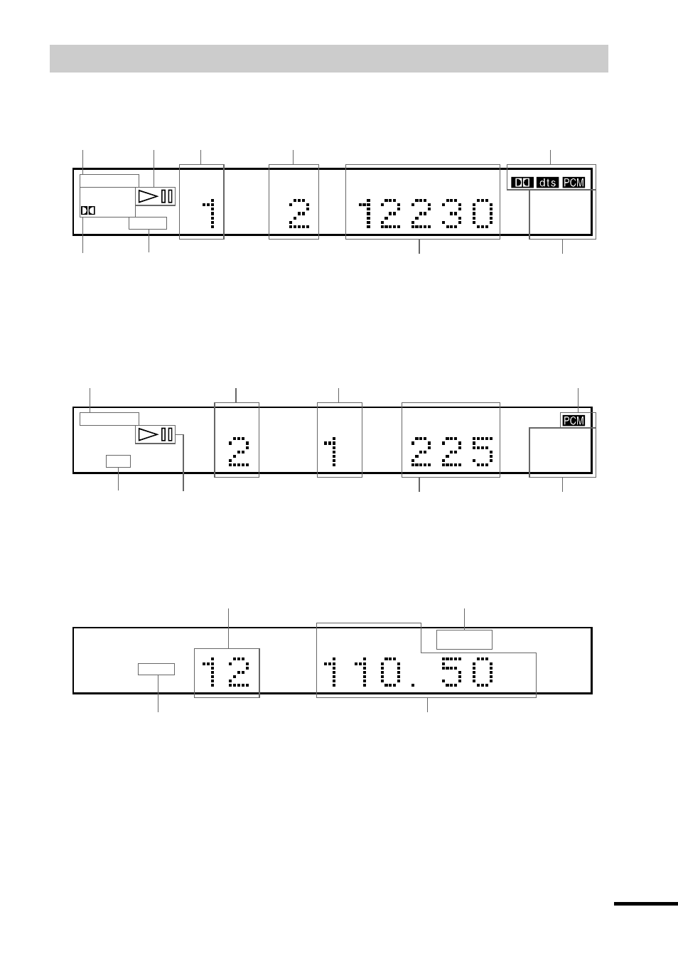 Frontpanel display | Sony DAV-C700 User Manual | Page 259 / 496