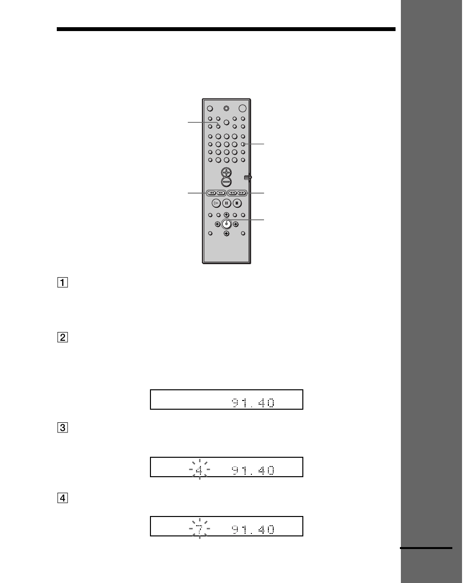 Speichern von radiosendern, Vorbereitungen, Eine speichernummer erscheint im display | Fortsetzung | Sony DAV-C700 User Manual | Page 29 / 496