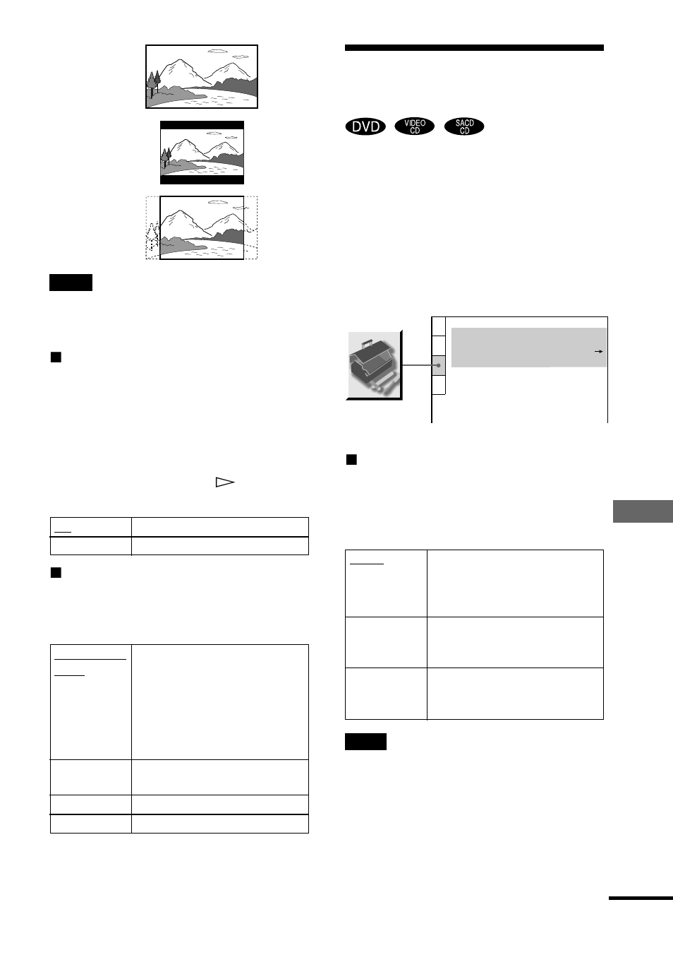 Anpassade inställningar, Inställningar och justeringar, Specialinställningar) | Sony DAV-C700 User Manual | Page 315 / 496