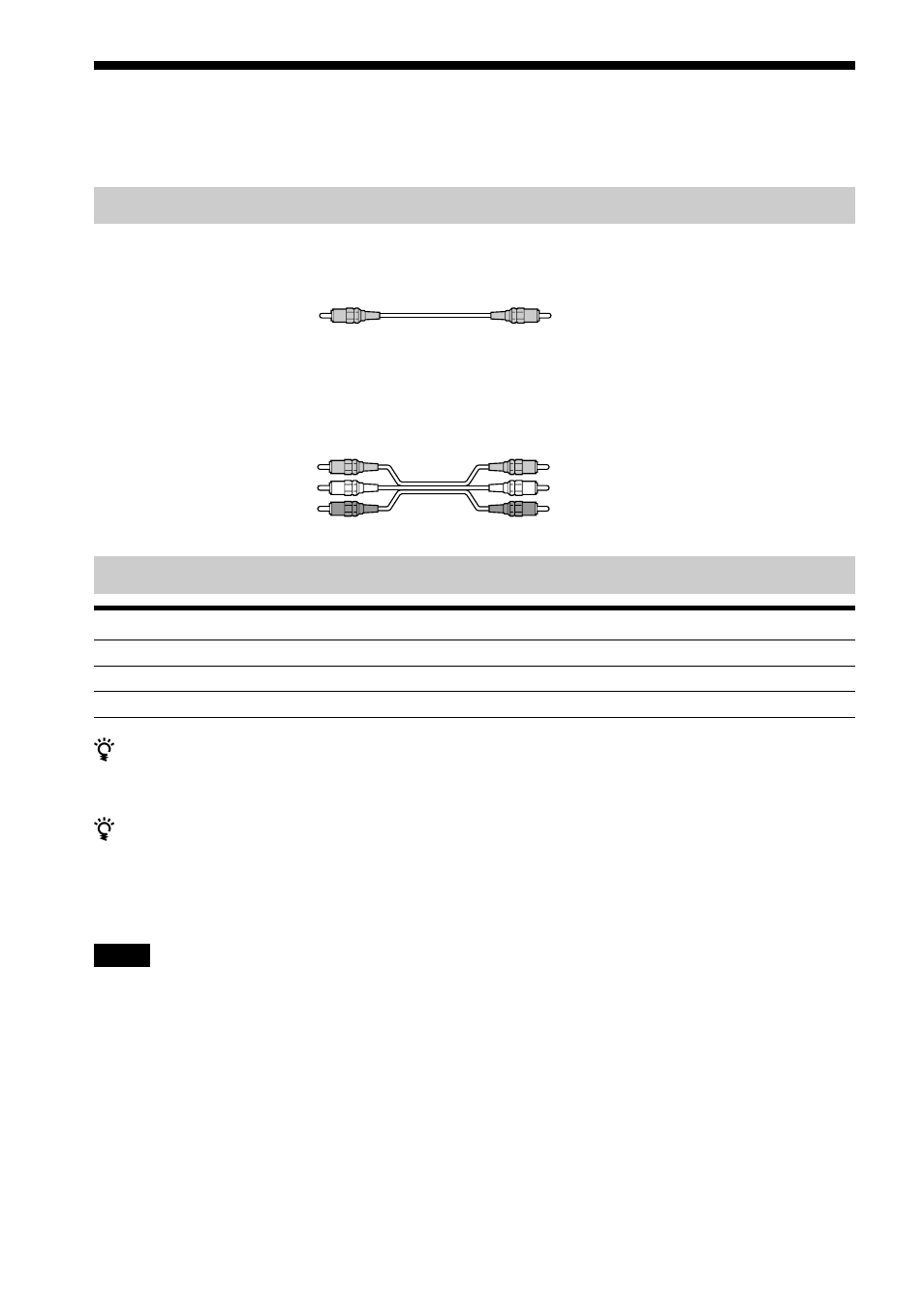 Cavi necessari, Prese per il collegamento dei componenti video | Sony DAV-C700 User Manual | Page 352 / 496