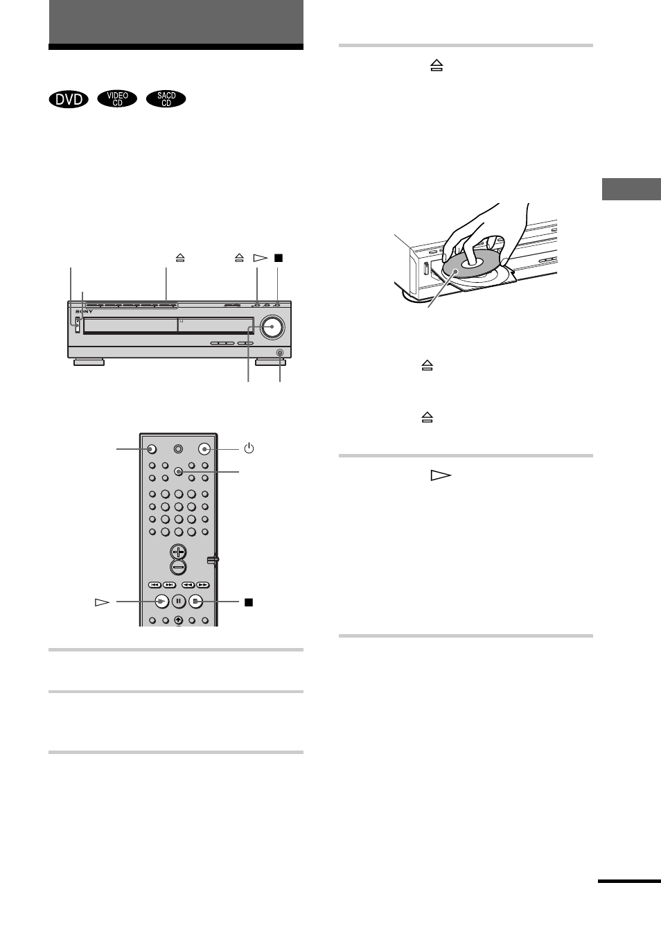 Riproduzione di dischi | Sony DAV-C700 User Manual | Page 361 / 496