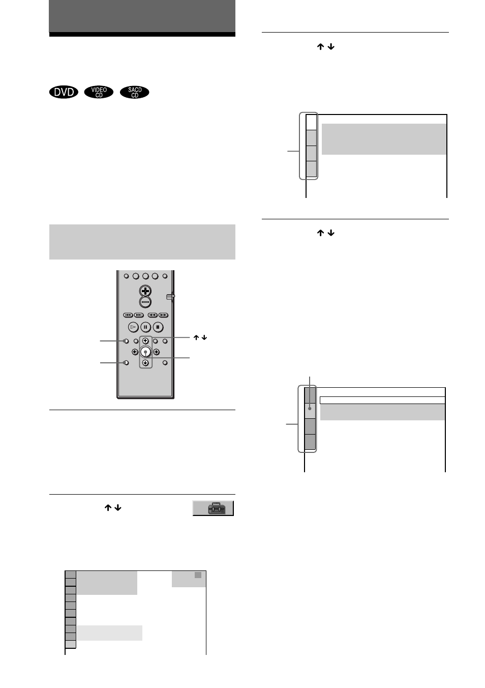 Utilizzo del display di impostazione, Come utilizzare il display di impostazione | Sony DAV-C700 User Manual | Page 394 / 496