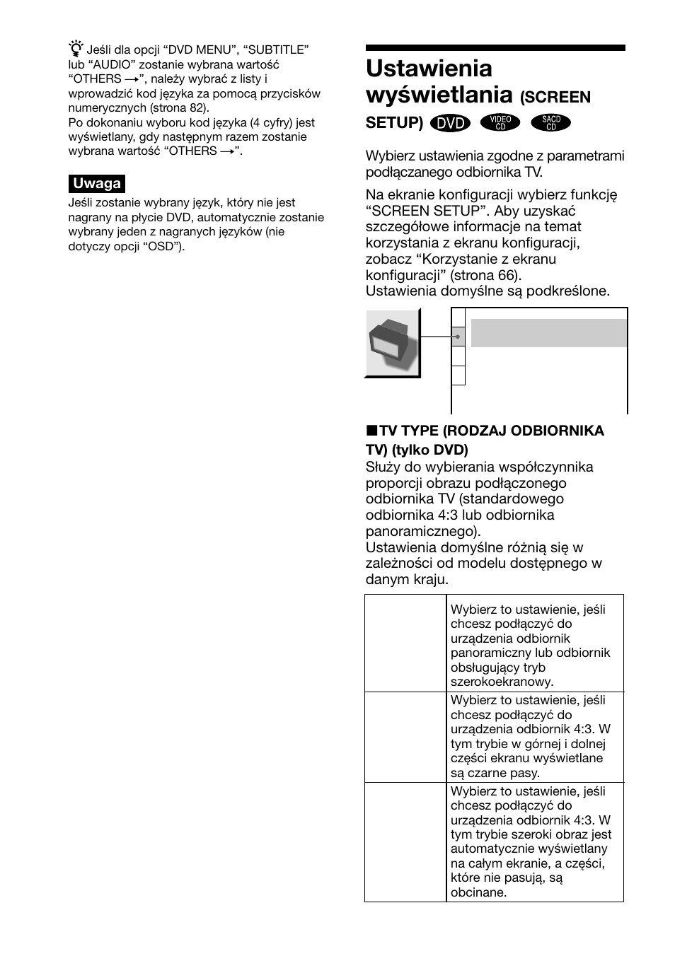 Ustawienia wyświetlania | Sony DAV-C700 User Manual | Page 480 / 496