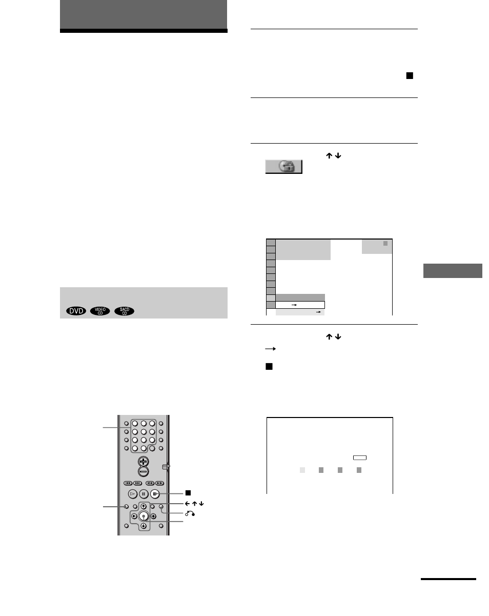 Sperren von cds/dvds, Weitere funktionen, Individuelle kindersicherung, kindersicherung) | Individuelle kindersicherung | Sony DAV-C700 User Manual | Page 55 / 496