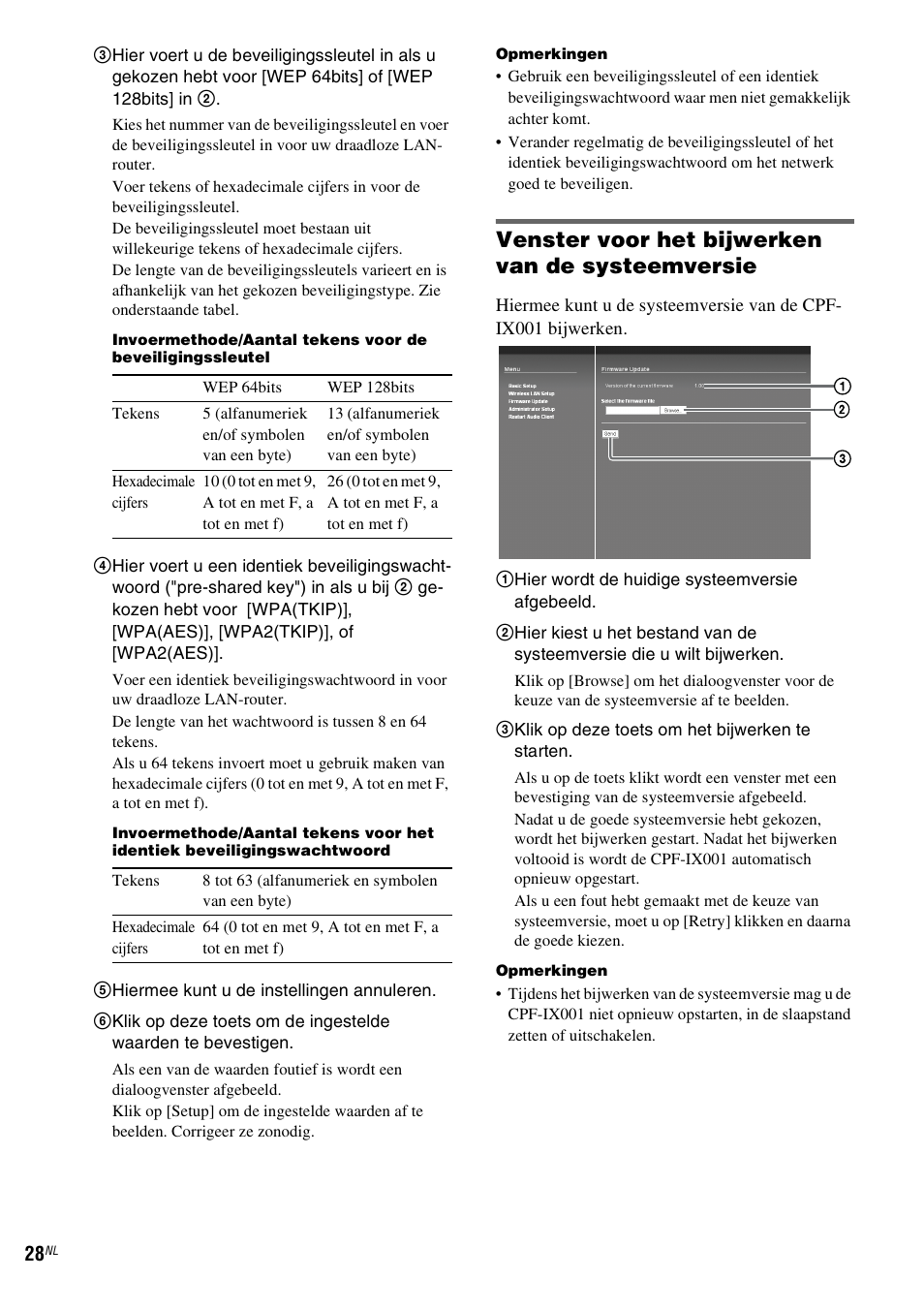 Venster voor het bijwerken van de systeemversie | Sony CPF-IX001 User Manual | Page 168 / 379