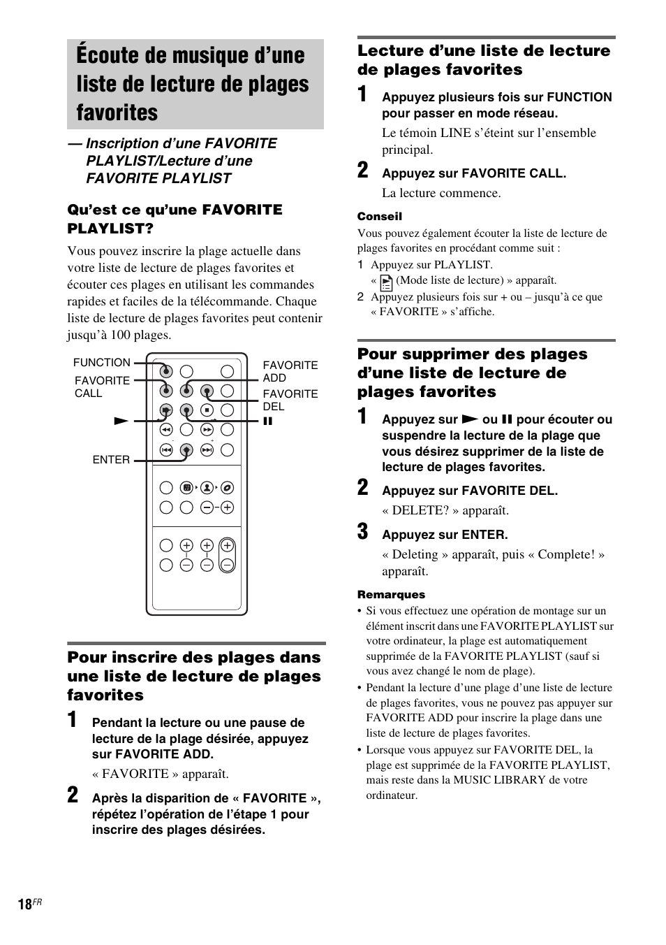 Écoute de musique d’une liste de lecture | Sony CPF-IX001 User Manual | Page 54 / 379