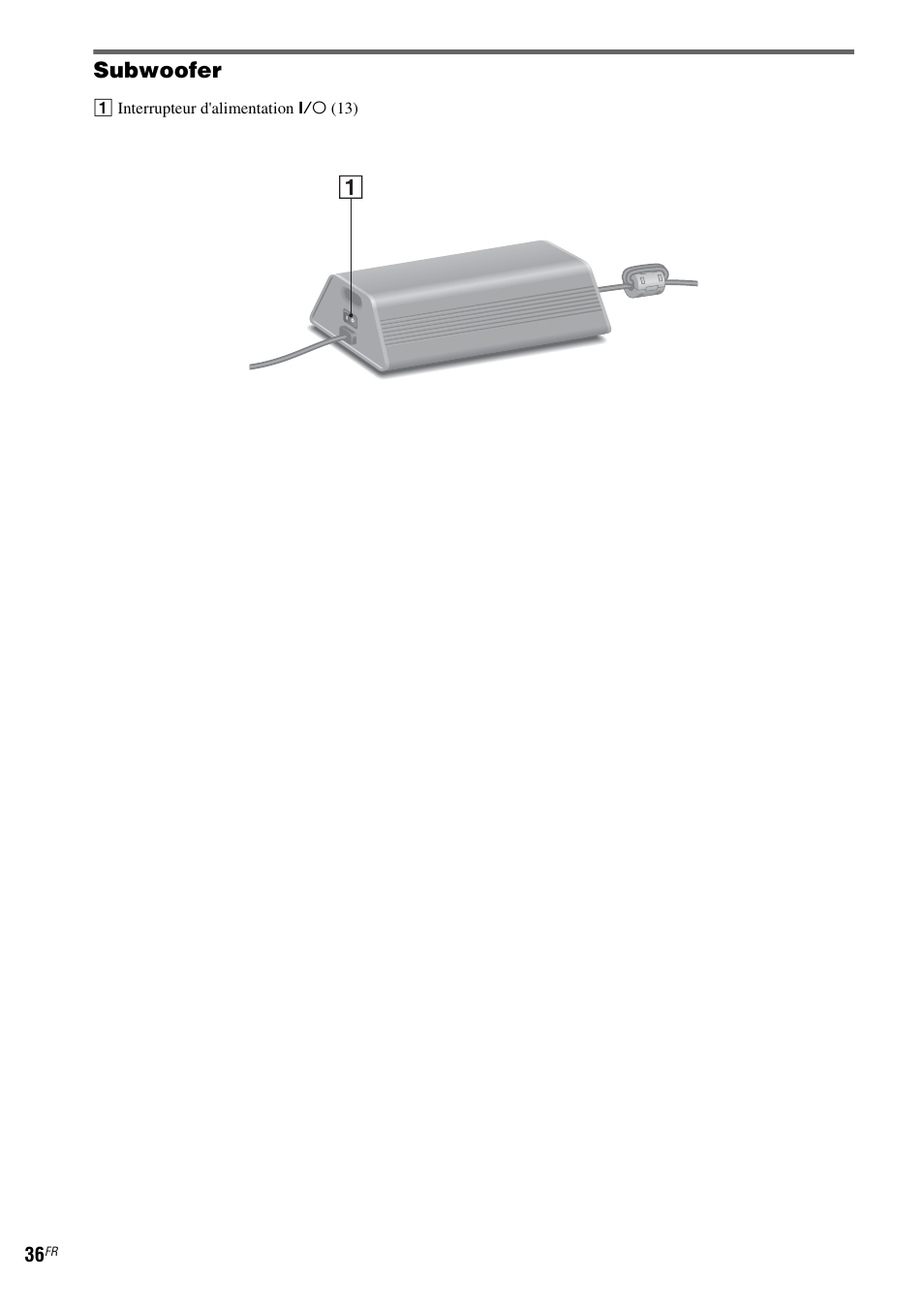 Subwoofer | Sony CPF-IX001 User Manual | Page 72 / 379