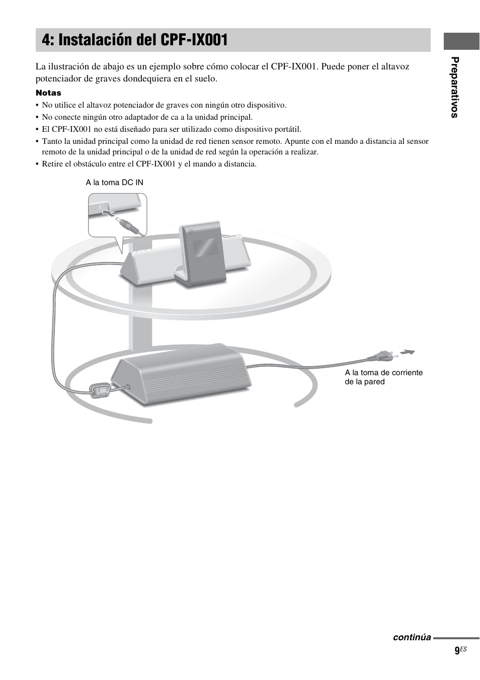 Instalación del cpf-ix001 | Sony CPF-IX001 User Manual | Page 81 / 379