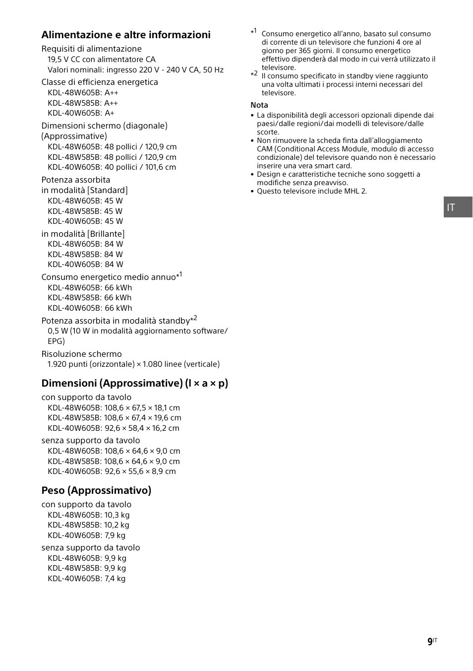 Sony KDL-48W585B User Manual | Page 63 / 192
