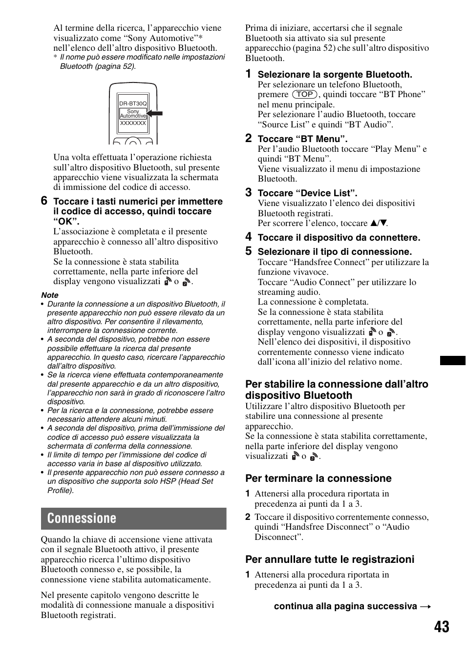 Connessione | Sony XNV-660BT User Manual | Page 201 / 248