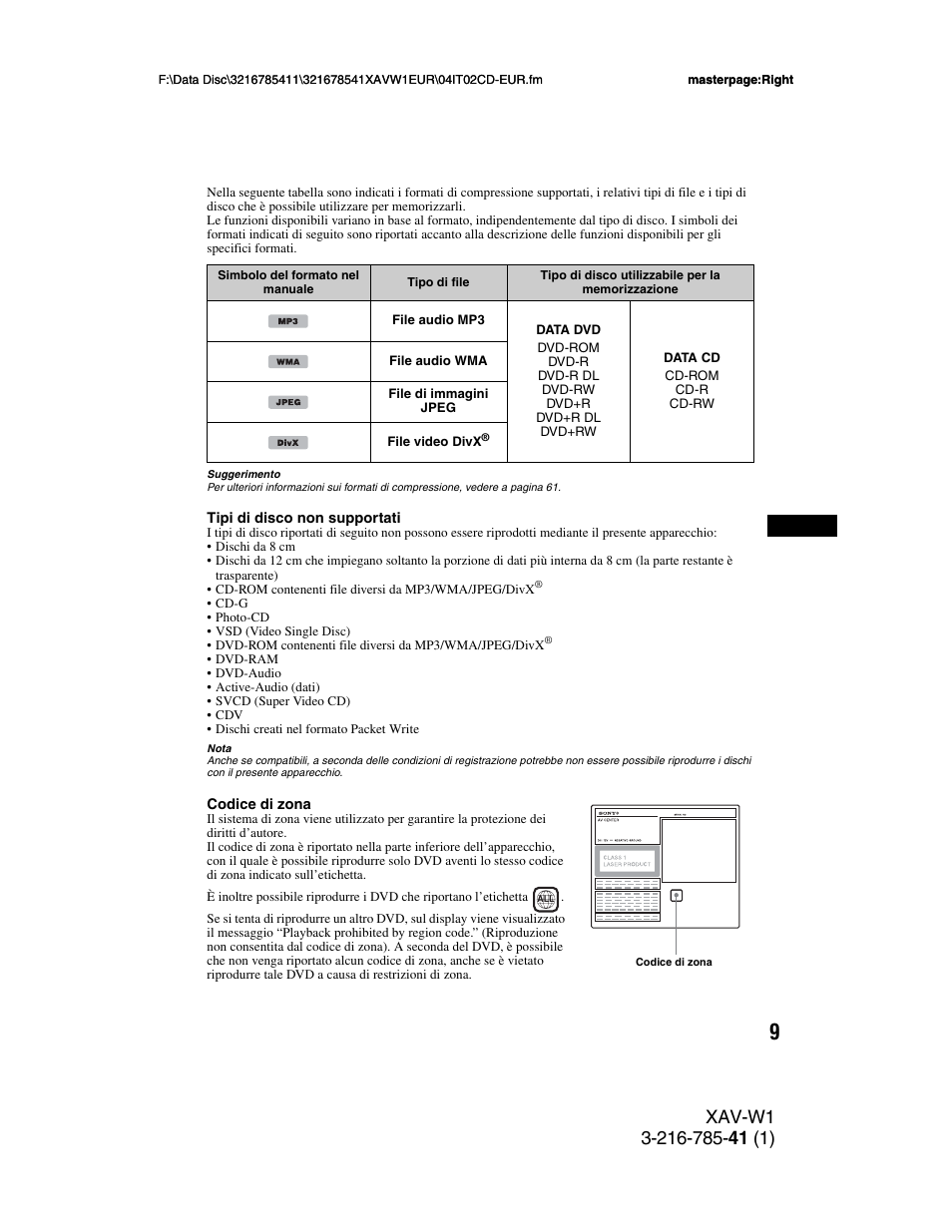 Sony XAV-W1 User Manual | Page 213 / 344