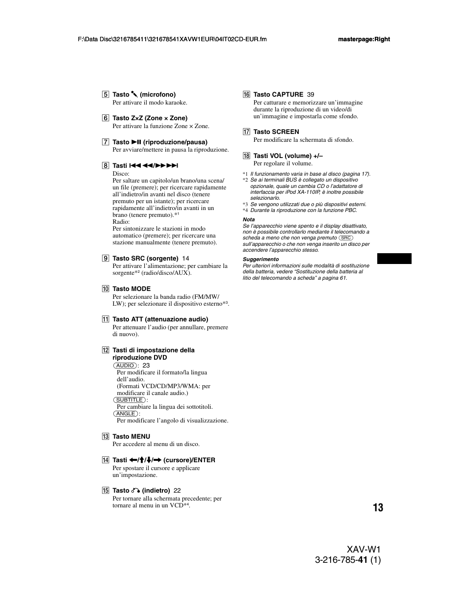 Sony XAV-W1 User Manual | Page 217 / 344