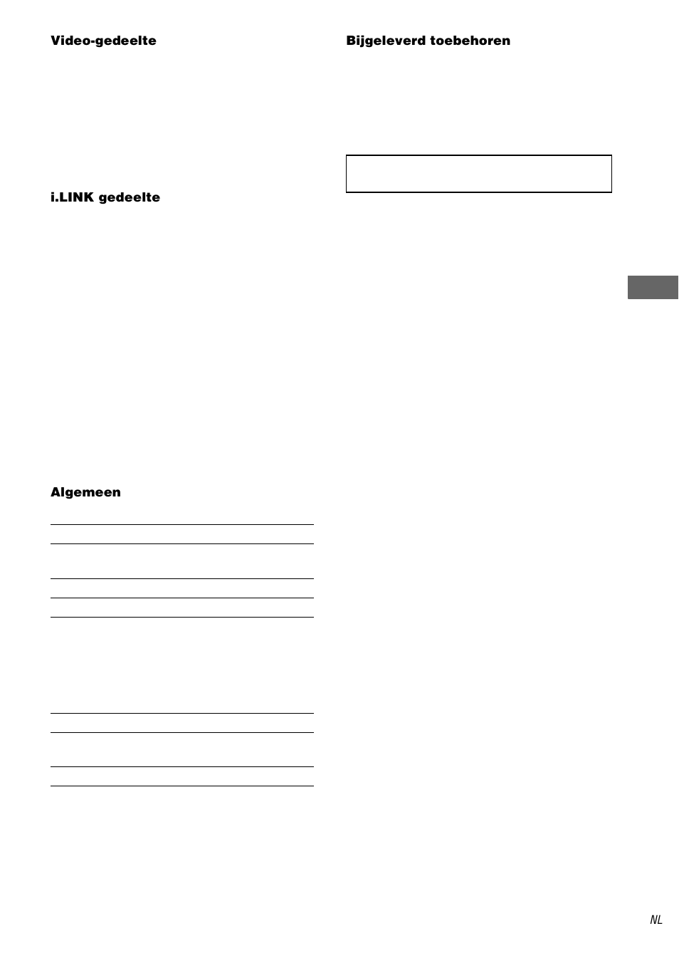 Aa n v ul lend e in fo rm atie | Sony TA-DA9000ES User Manual | Page 123 / 188