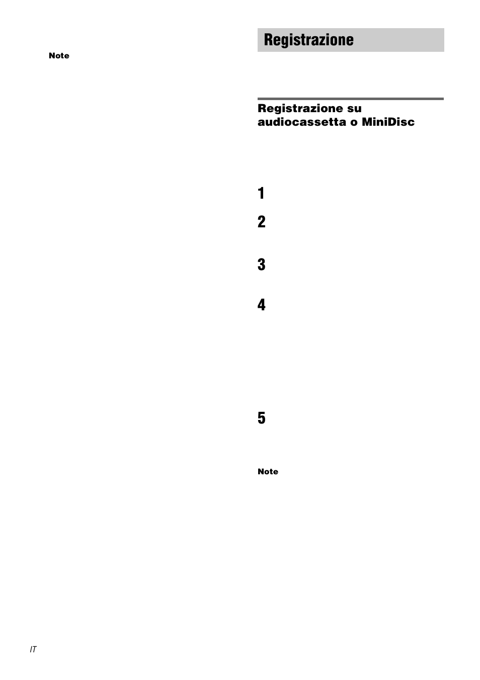 Registrazione | Sony TA-DA9000ES User Manual | Page 174 / 188