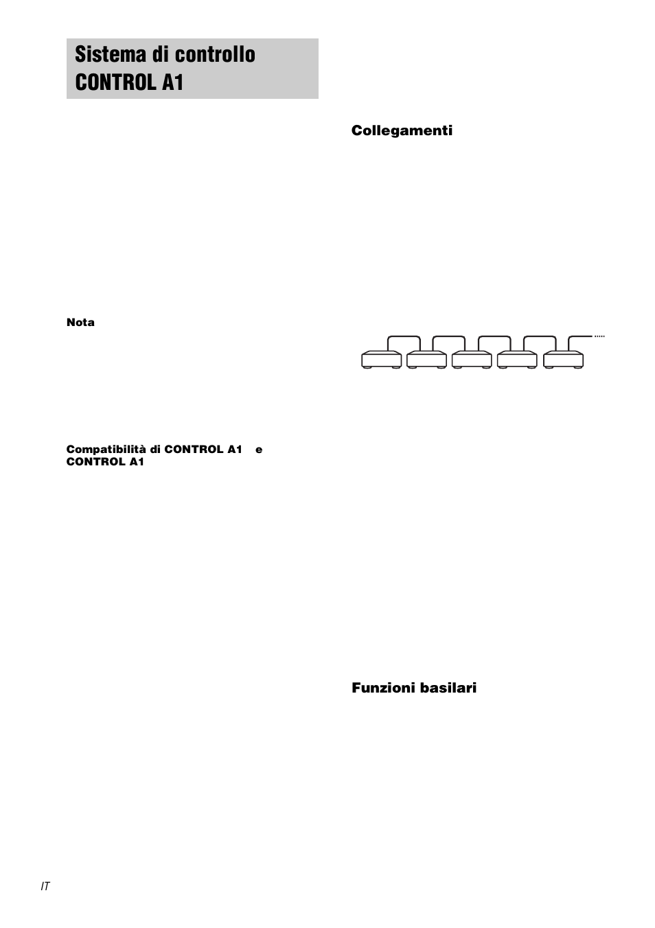 Sistema di controllo control a1ii, Sistema di controllo, Control a1 ii | Sony TA-DA9000ES User Manual | Page 176 / 188