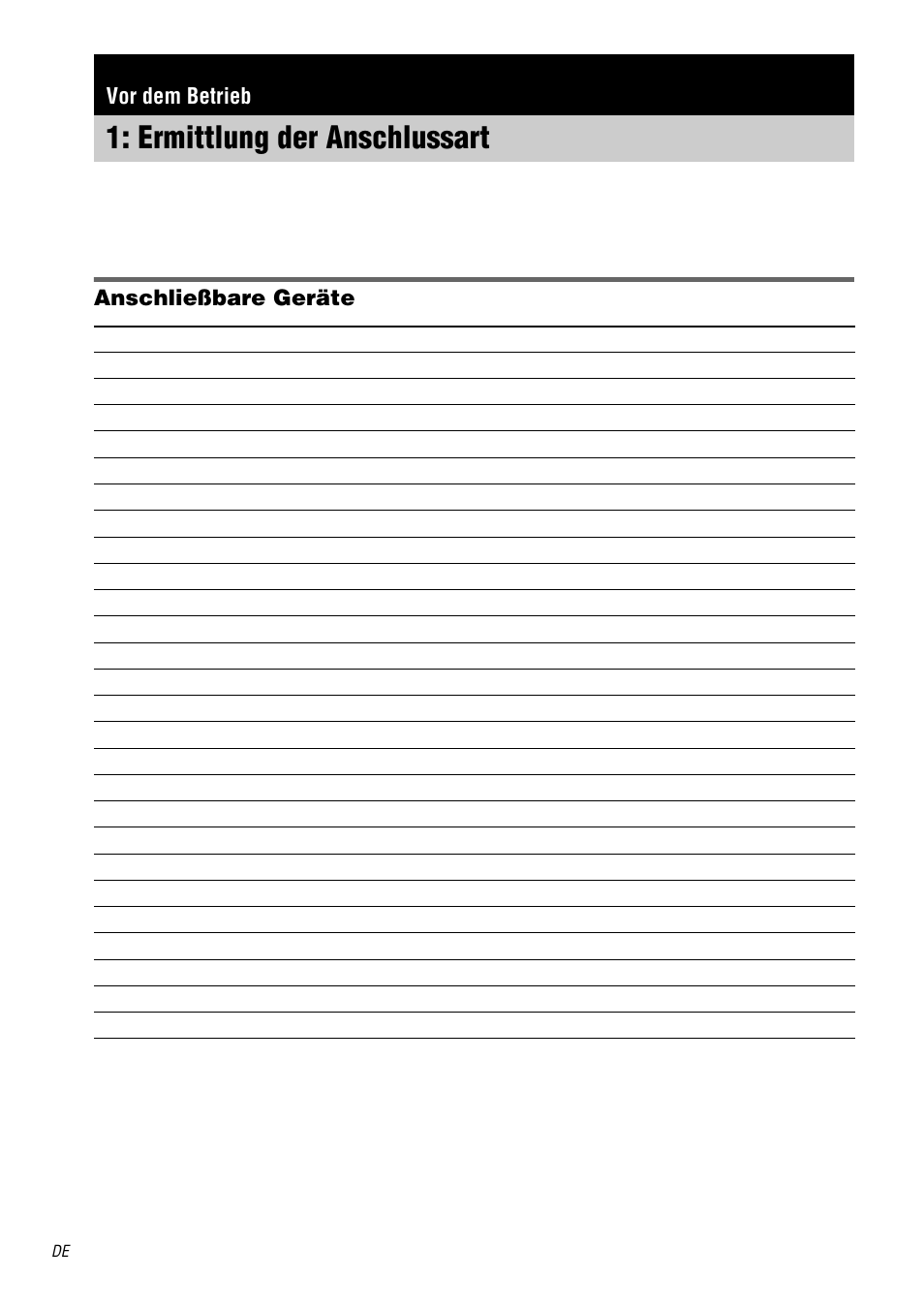 Vor dem betrieb, Ermittlung der anschlussart, Anschließbare geräte | Sony TA-DA9000ES User Manual | Page 4 / 188