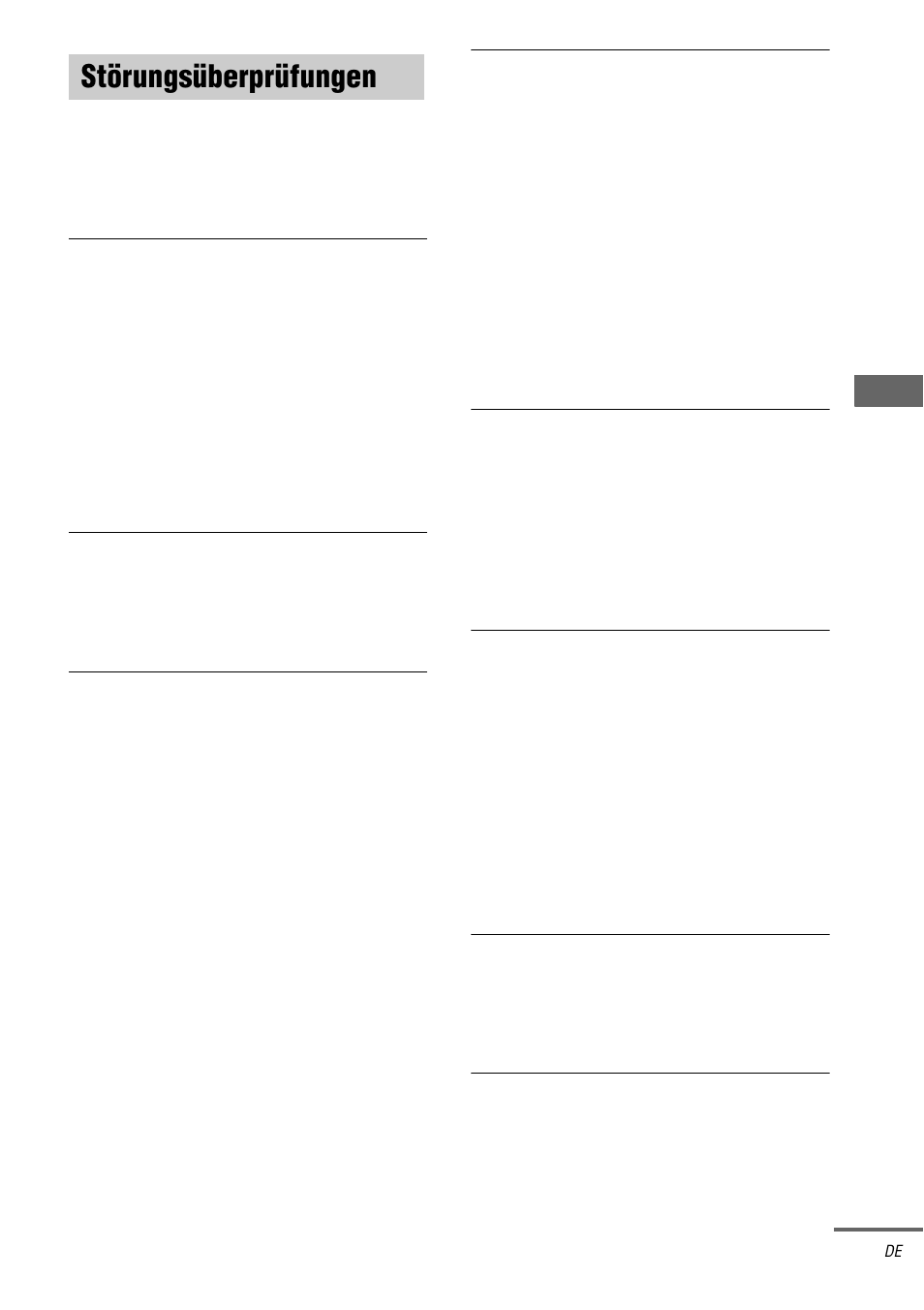 Störungsüberprüfungen | Sony TA-DA9000ES User Manual | Page 55 / 188
