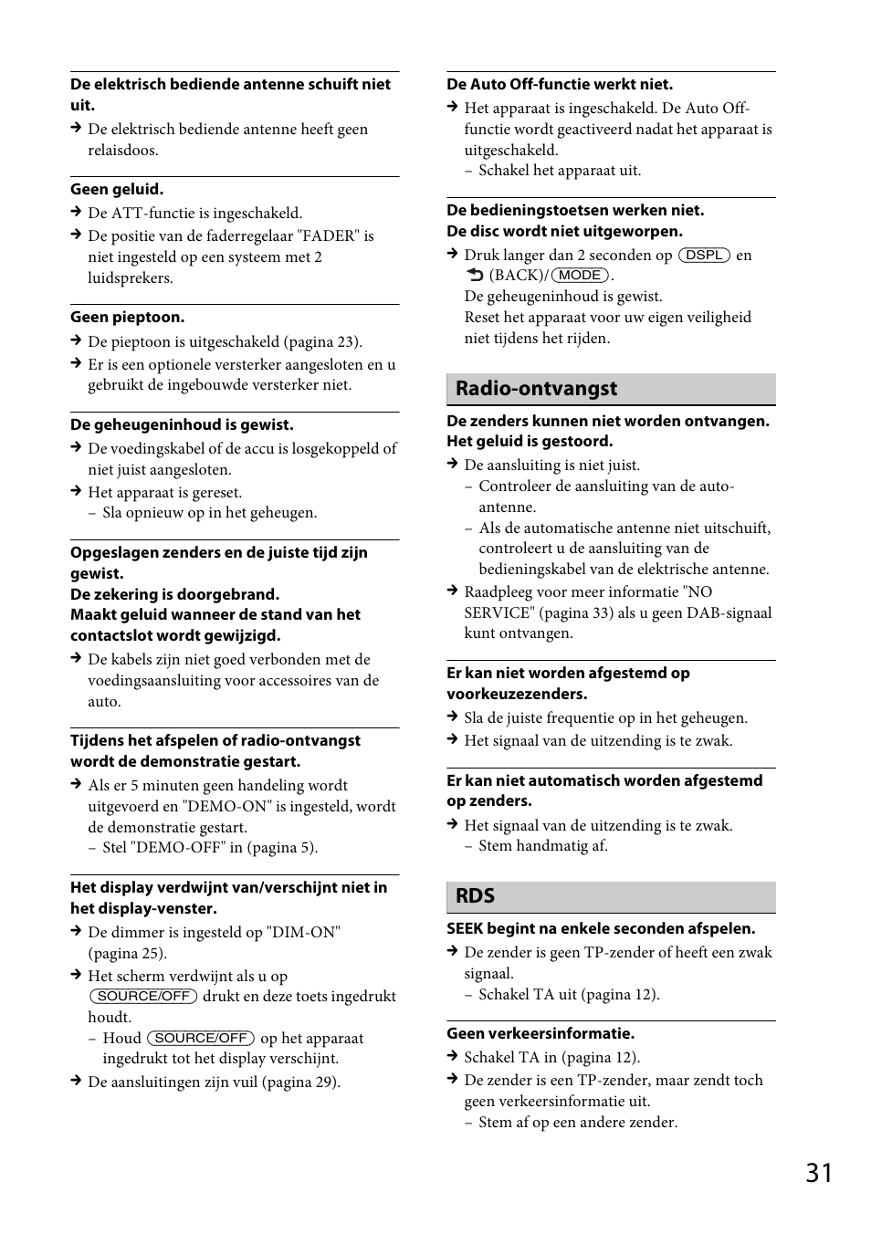 Radio-ontvangst | Sony CDX-DAB500U User Manual | Page 163 / 168